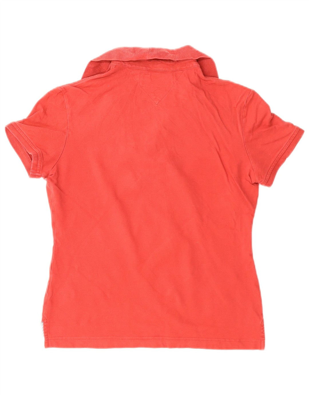 Camisa polo feminina TOMMY HILFIGER Reino Unido 10 pequeno algodão vermelho