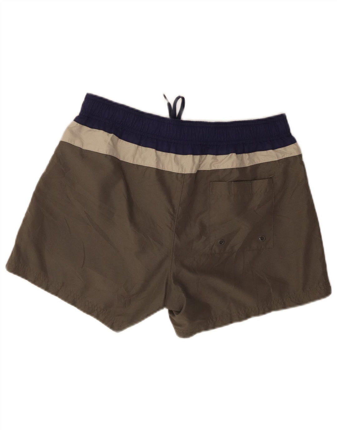 Fila Mens Graphic Natação Shorts Pequeno Poliéster Colourblock Cinza