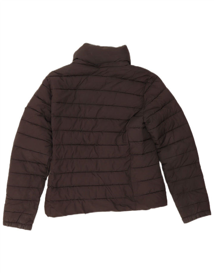 Jaqueta acolchoada feminina Superdry UK 12 poliéster preto médio
