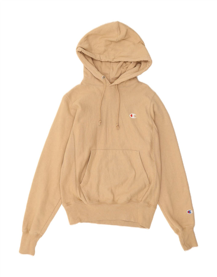 CHAMPION Mens Hoodie Jumper XS Beige Cotton Vintage Champion and Second-Hand Champion from Messina Hembry 