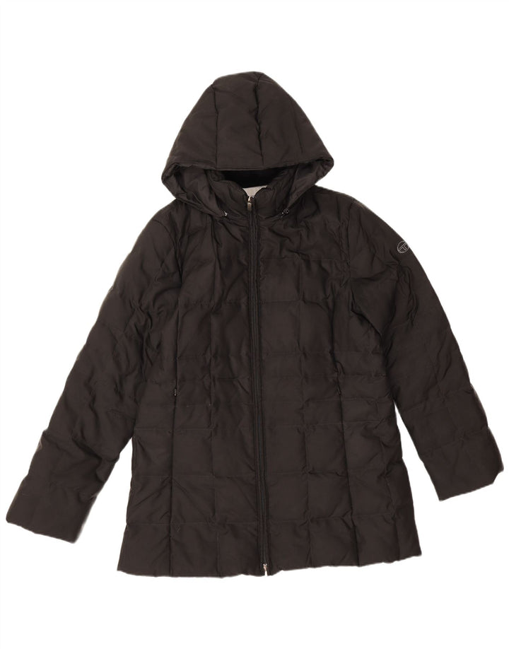 Jaqueta acolchoada com capuz feminino Sergio Tacchini IT 46 grande preta