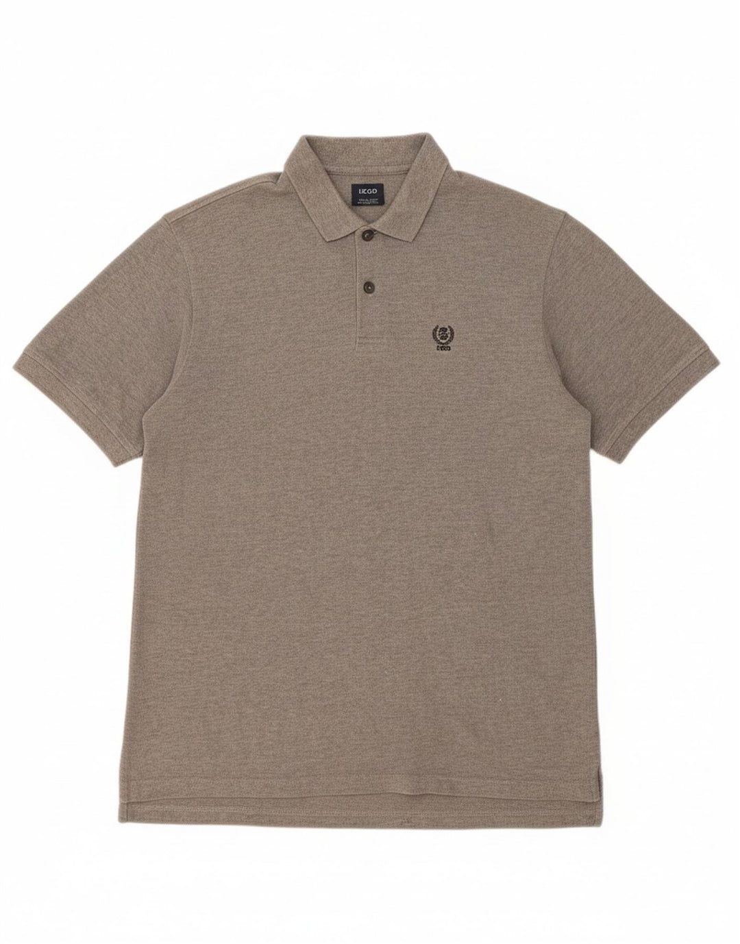 Camisa polo masculina IZOD grande algodão cinza