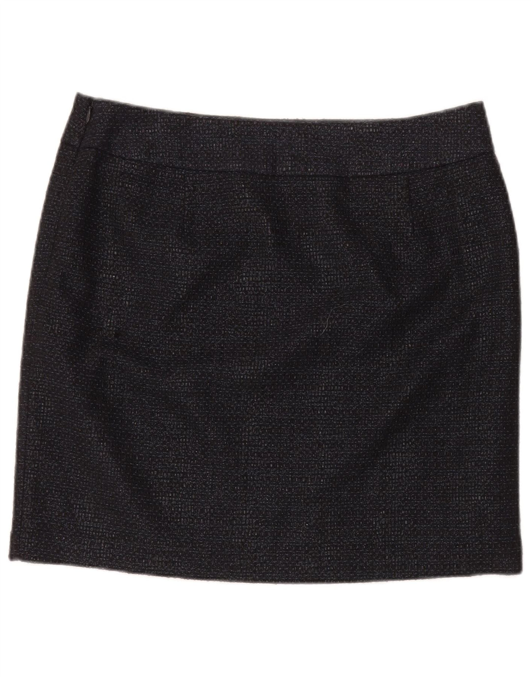 Fase Oito Mini Saia Feminina Reino Unido 14 Grande W34 Algodão Preto