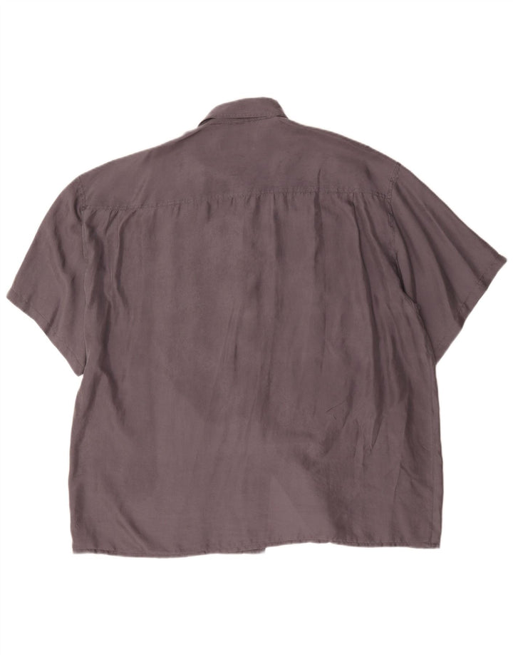Novo Rápido masculino camisa de manga curta tamanho 45/46 2xl cinza seda