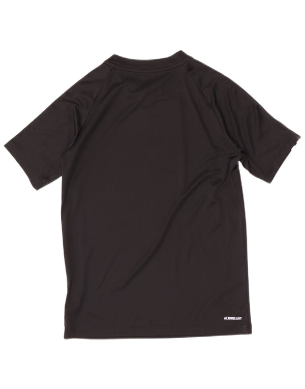 Camiseta Adidas Boys Aeroready Regular Top 11-12 Anos Preto Poliéster
