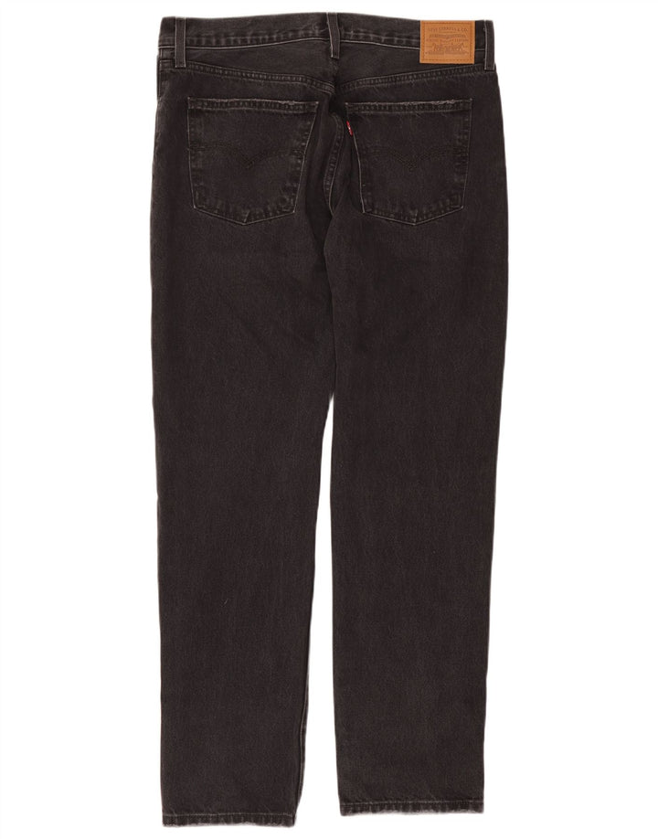 Calça jeans feminina Levi's Middy Straight W31 L31 cinza algodão