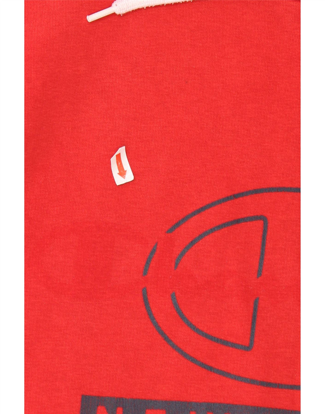 CHAMPION Suéter com capuz gráfico masculino médio vermelho
