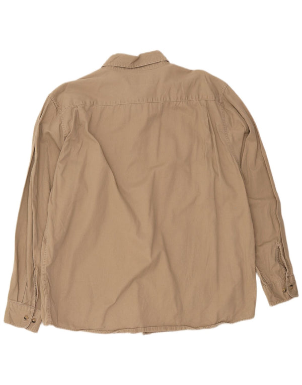 Camisa masculina Wrangler XL algodão bege