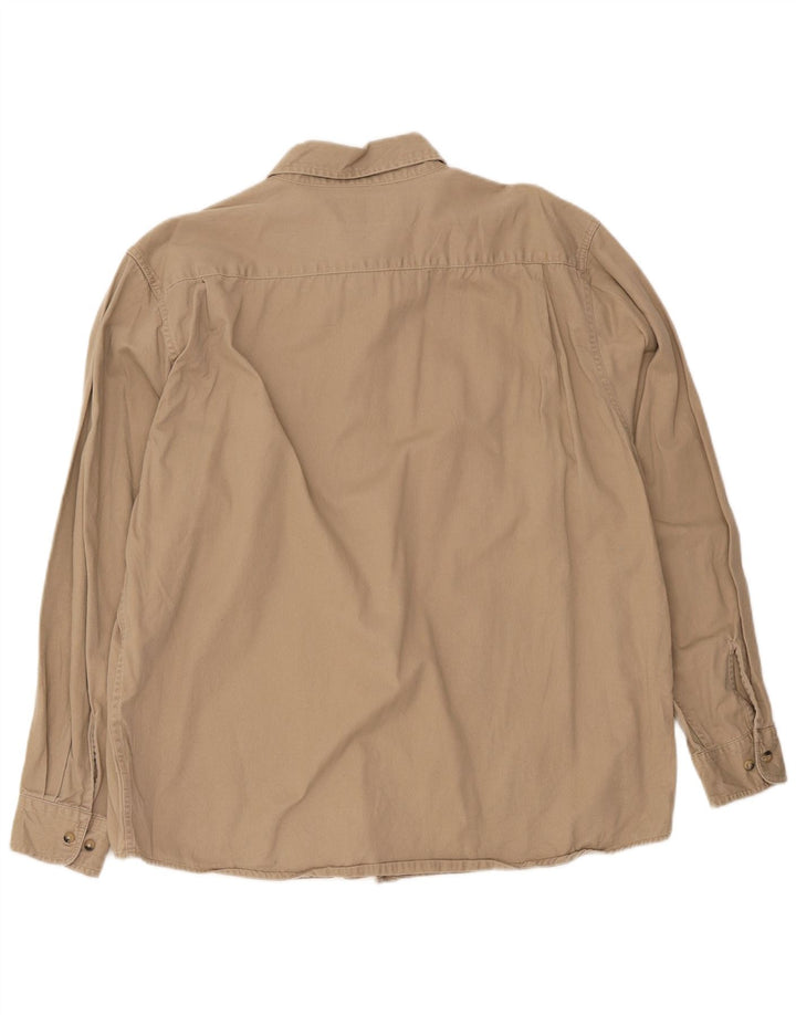 Camisa masculina Wrangler XL algodão bege