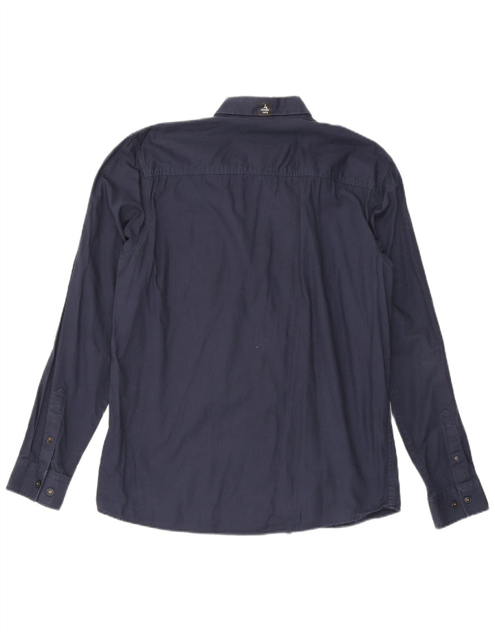Camisa masculina de trabalho JACK & JONES XL azul marinho algodão