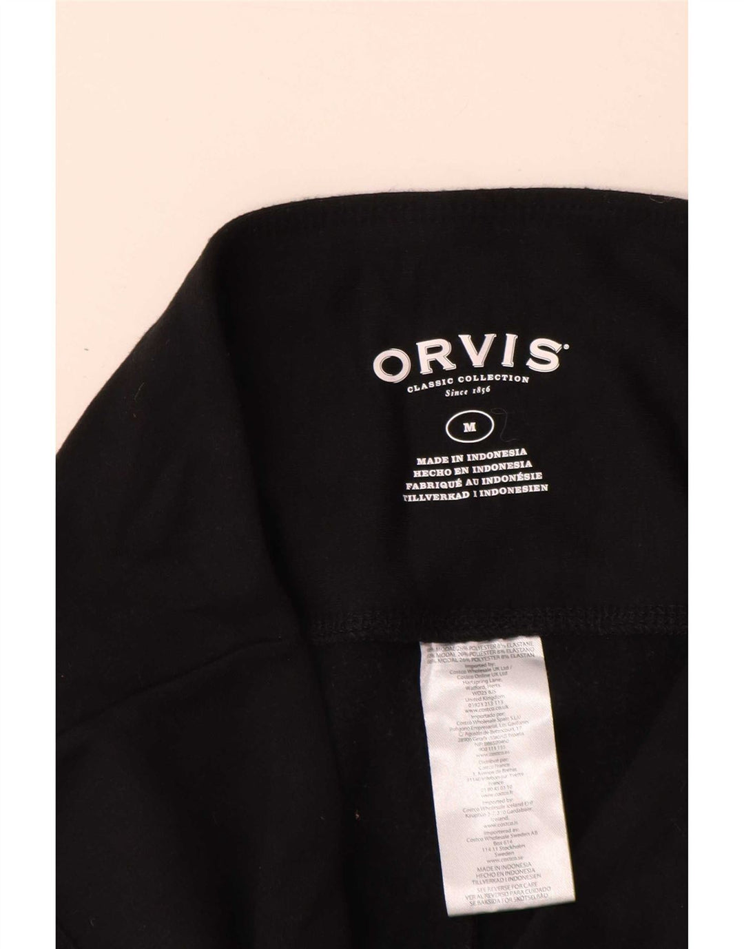 Leggings femininos Orvis UK 12 médio preto modal