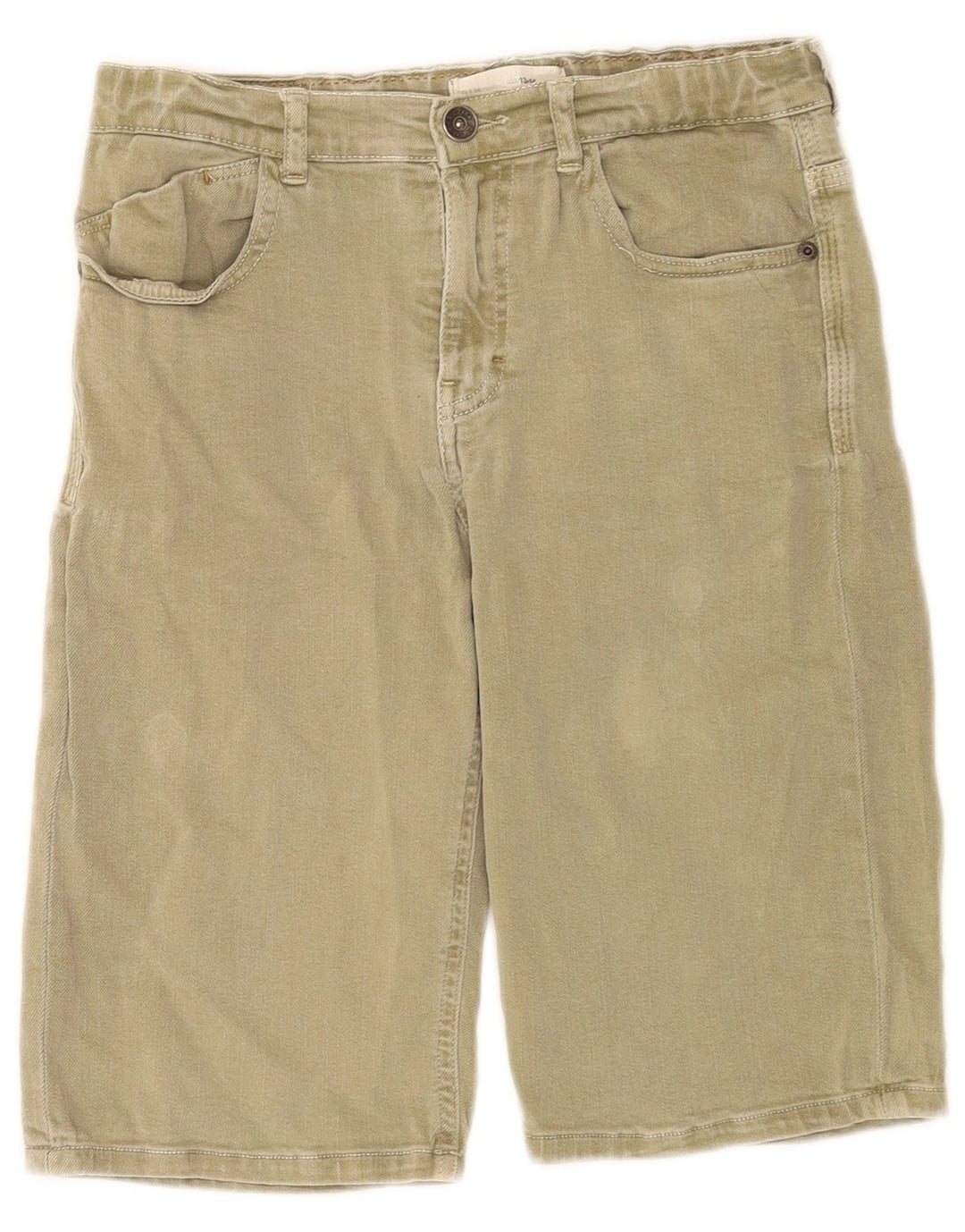 Zara Meninos Shorts Jeans 13-14 Anos W28 Caqui