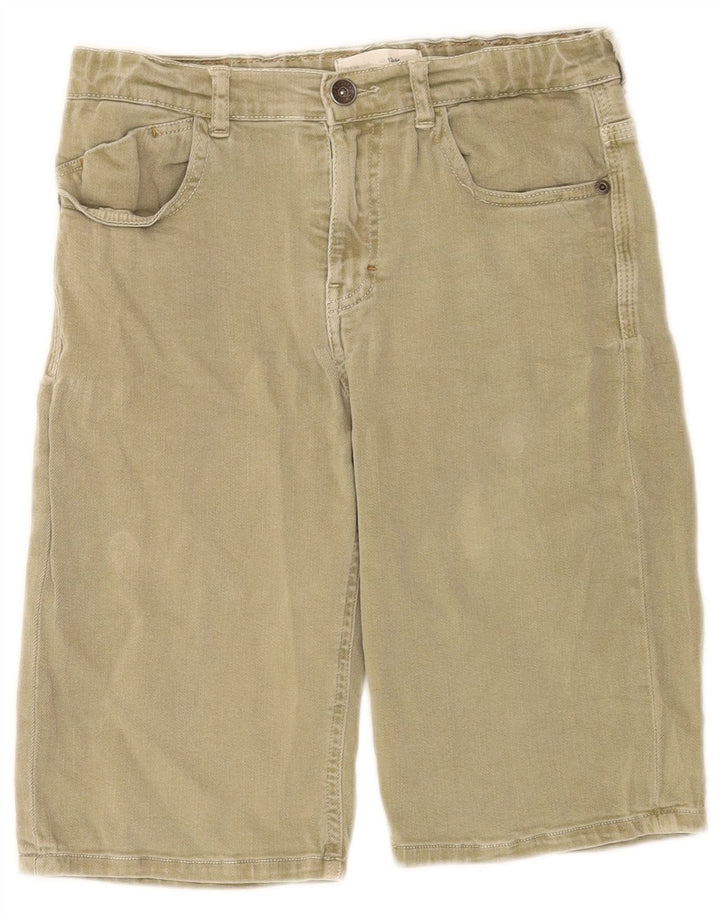 Zara Meninos Shorts Jeans 13-14 Anos W28 Caqui