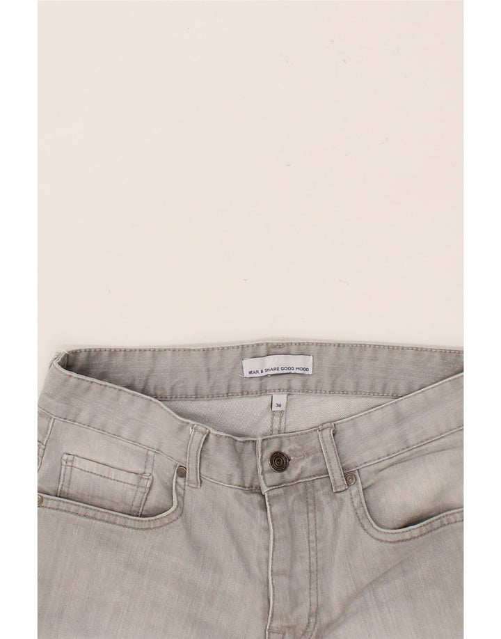 JULES Womens Denim Shorts EU 36 Small W28 Grey Cotton Vintage Jules and Second-Hand Jules from Messina Hembry 