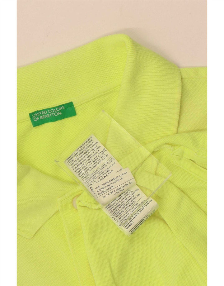 Camisa polo masculina Benetton 2XL algodão verde
