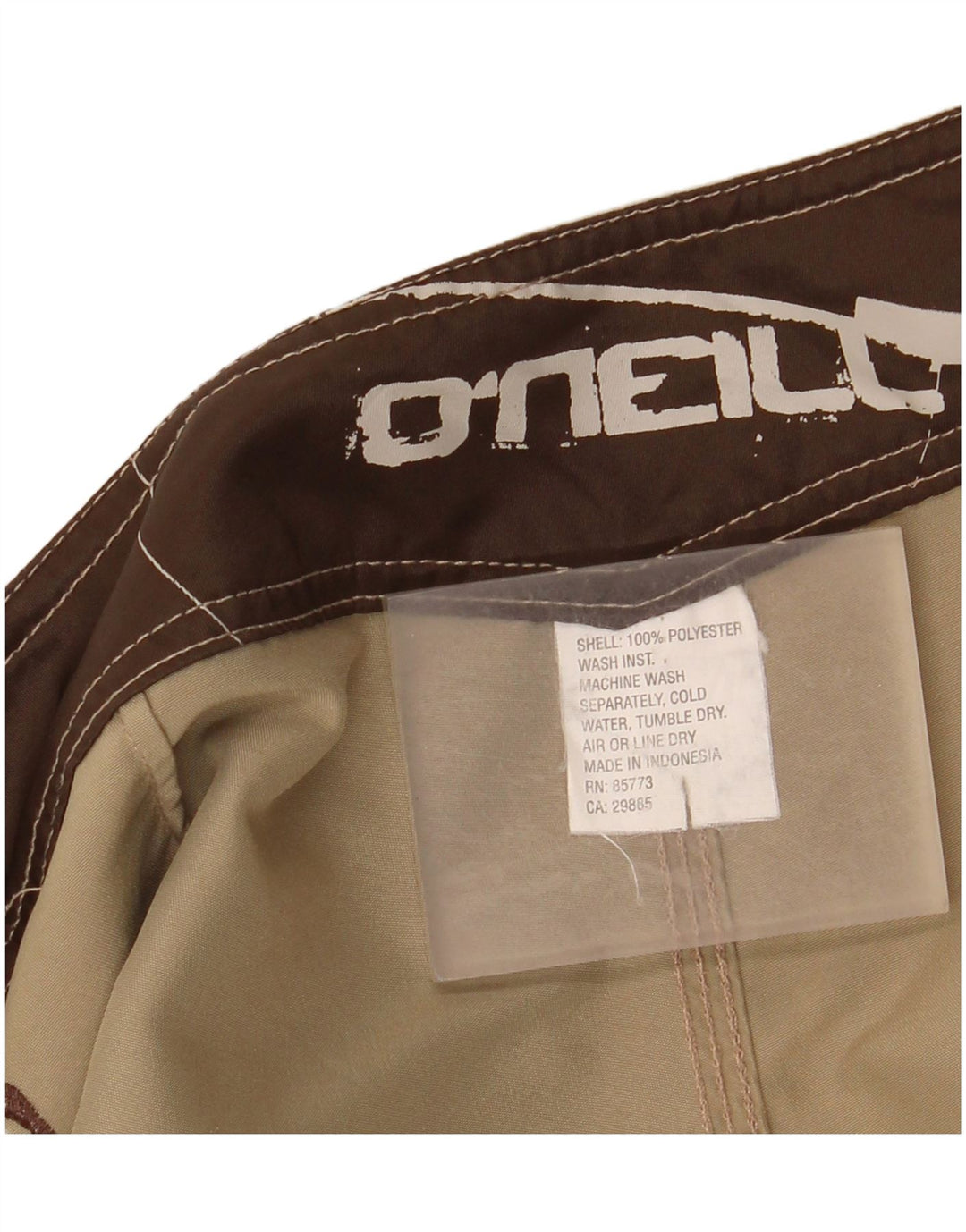 Shorts de natação masculino O'Neill médio cáqui poliéster praia