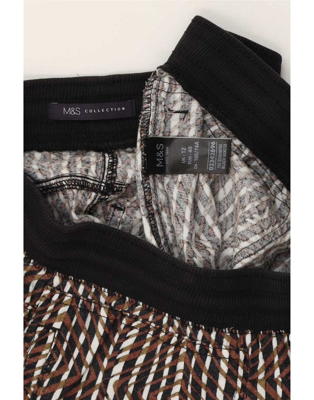 Shorts casuais femininos Marks & Spencer UK 12 médio W32 multicolorido