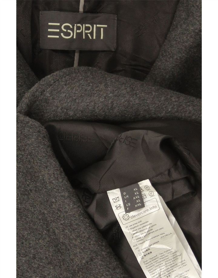 Sobretudo feminino Esprit UK 18 XL lã cinza