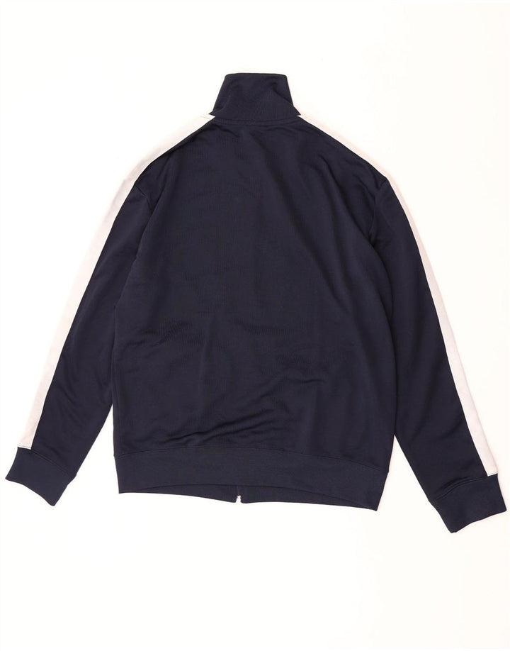 Zara Jaqueta masculina de agasalho médio azul marinho poliéster colorblock