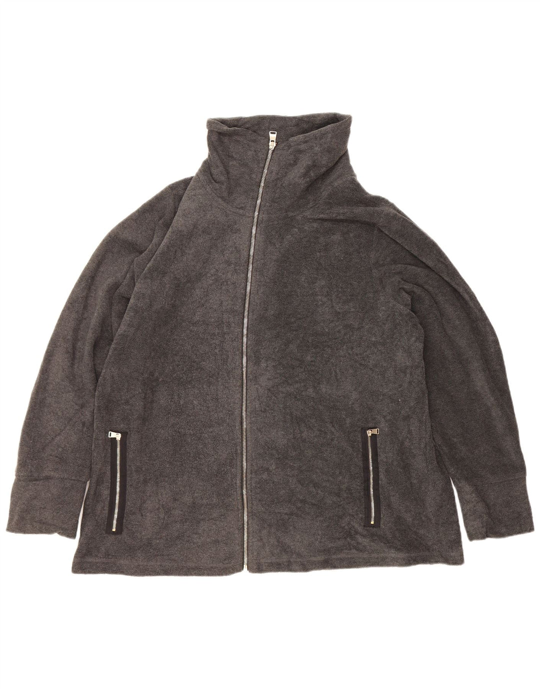 Jaqueta Calvin Klein Feminina Graphic Fleece UK 20 2XL Cinza Poliéster
