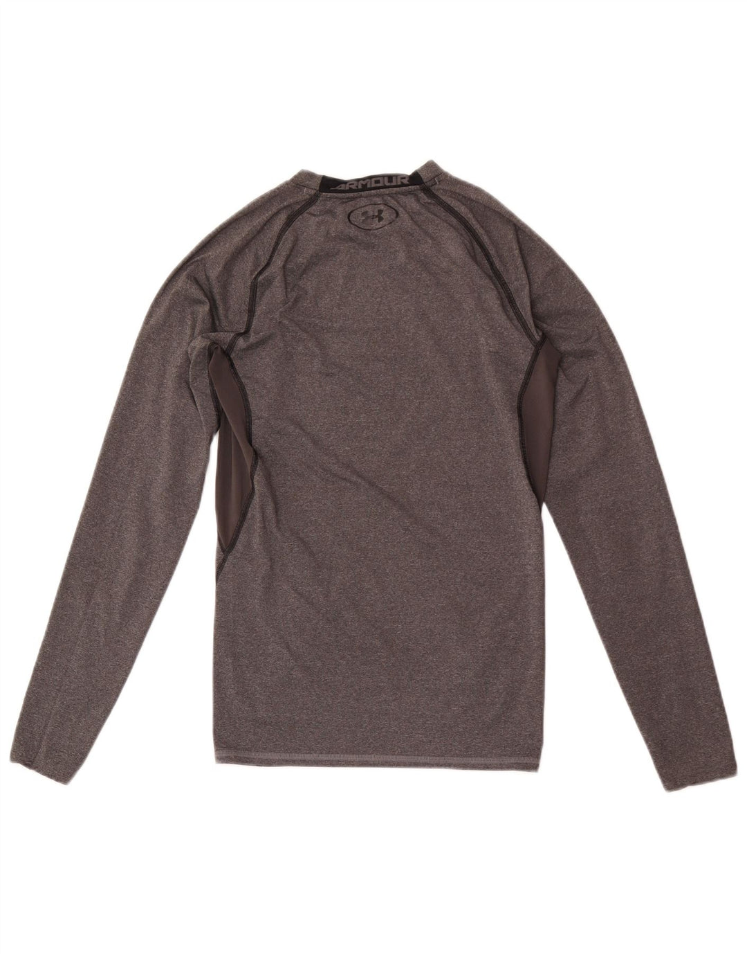 UNDER ARMOUR Camiseta masculina gráfica manga comprida pequena cinza manchada