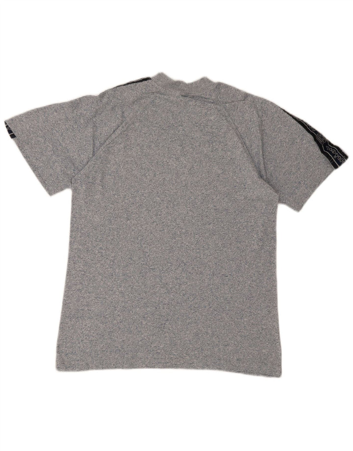 Camiseta masculina estampada Champion pequena azul manchada