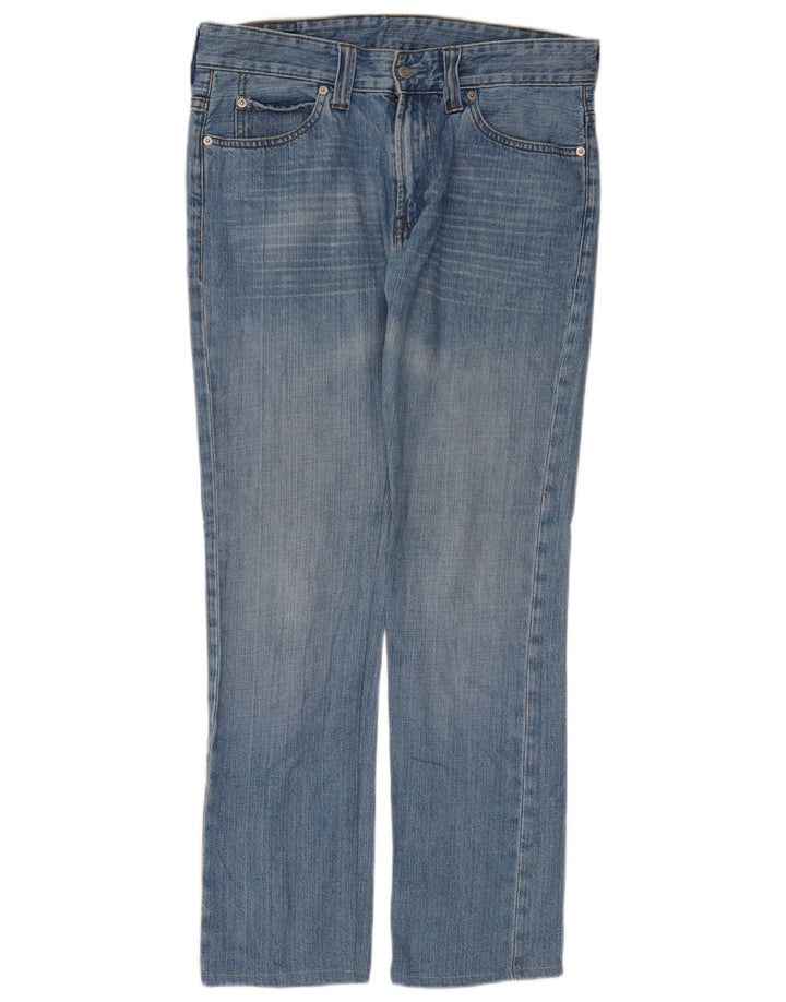 Levi's Masculino 506 Straight Jeans W33 L30 Azul Algodão