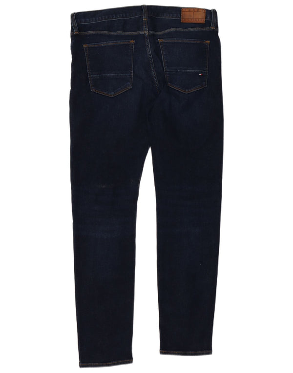 Tommy Hilfiger Masculino Layton Skinny Jeans W34 L32 Azul Marinho Algodão