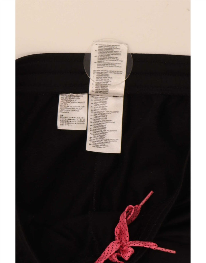 Adidas Womens Graphic Full Tracksuit UK 12/14 Médio Preto Poliéster