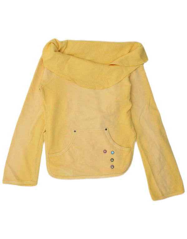 Moletom feminino Diesel com gola xale e listrado grande UK 14