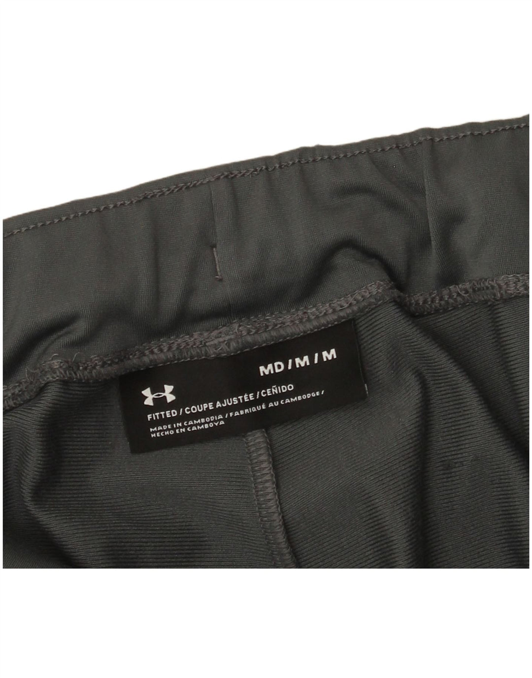 Calça de treino masculina Under Armour cinza médio colorblock