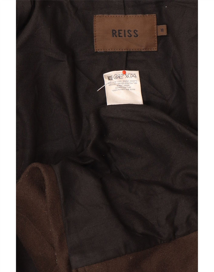 Sobretudo masculino Reiss UK 38 lã marrom médio
