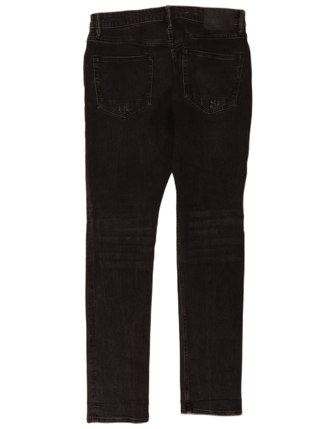 All Saints Jeans masculino desgastado slim W30 L32 algodão preto