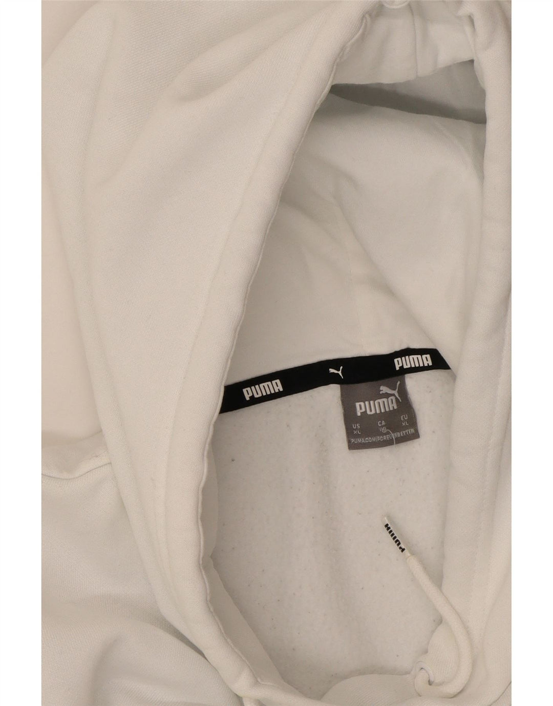 PUMA Womens Graphic Hoodie Jumper UK 18 XL White Vintage Puma and Second-Hand Puma from Messina Hembry 