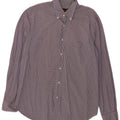 Camisa masculina Massimo Dutti grande xadrez azul