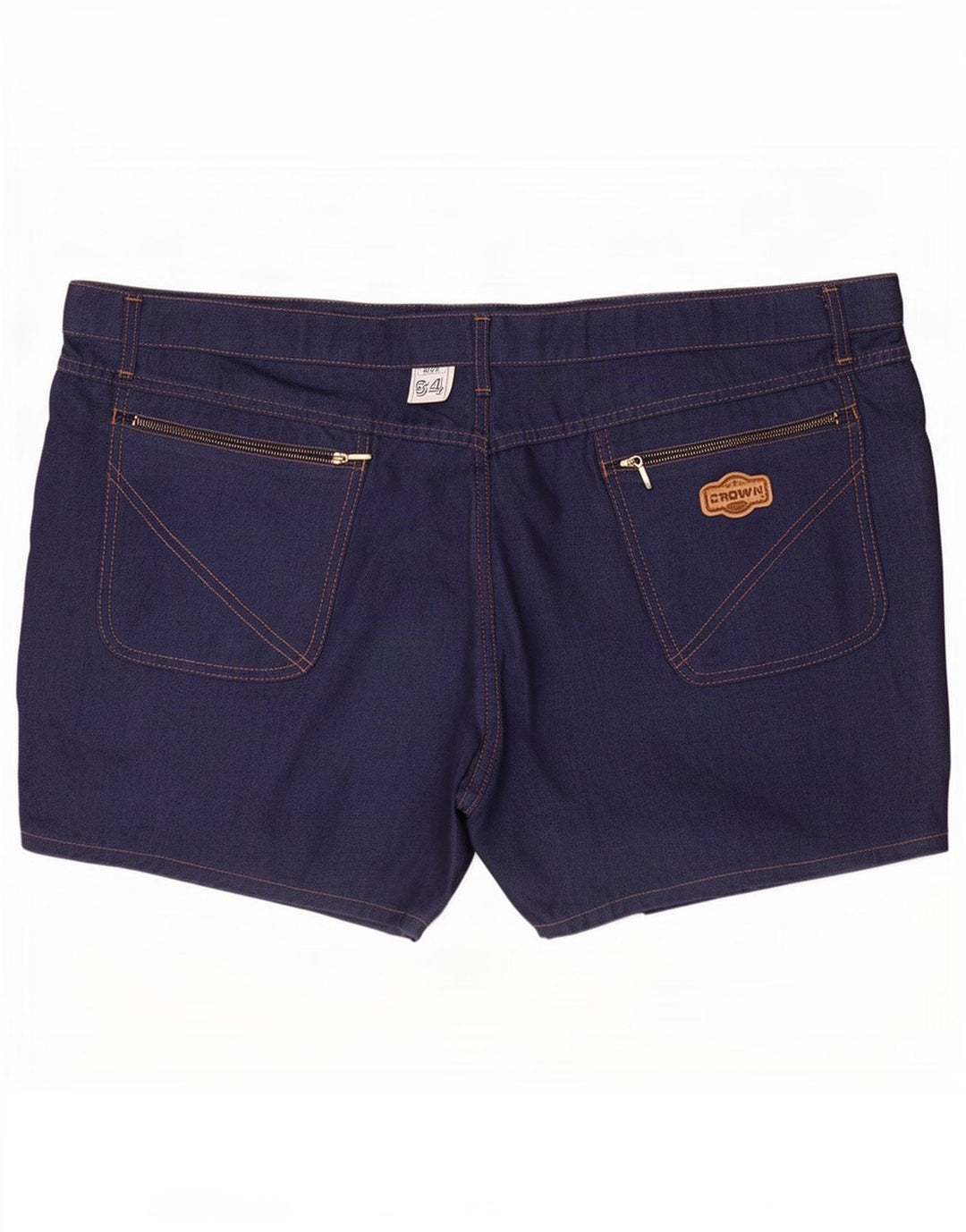 Shorts jeans feminino Crown 4XL W46 azul marinho