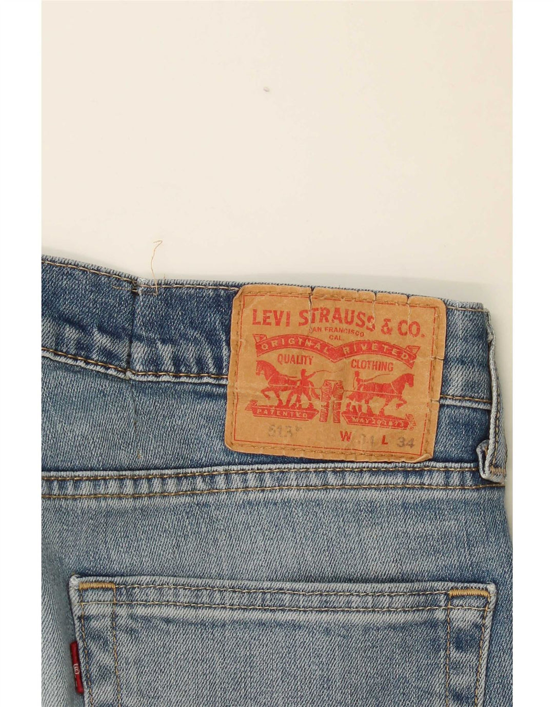Jeans Levis 513 Slim Straight Masculino W34 L30 Azul