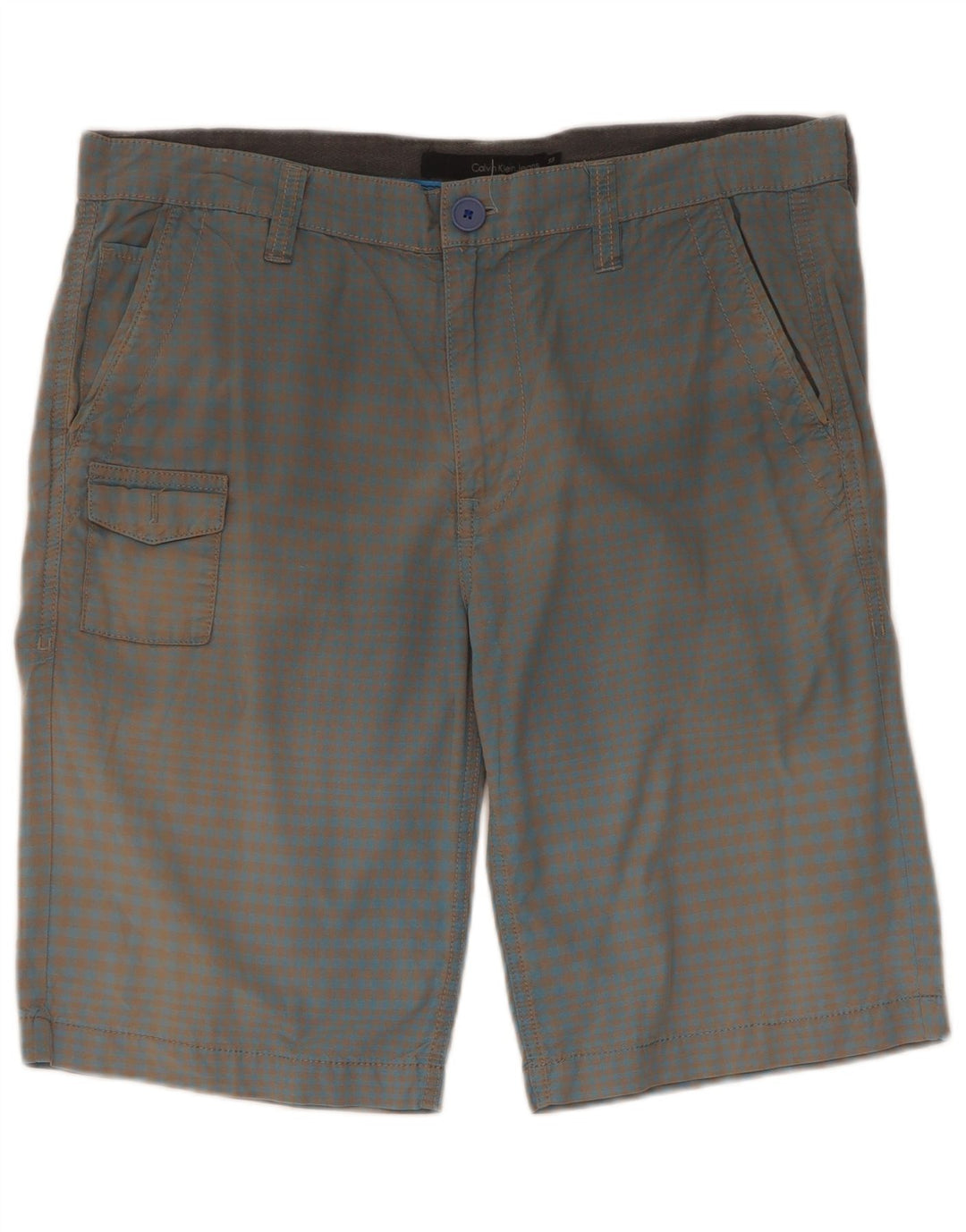 Shorts cargo masculino Calvin Klein W33 grande azul guingão