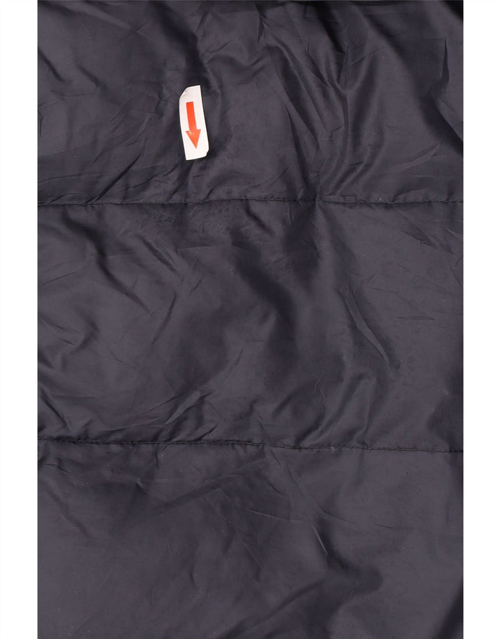 Casaco feminino acolchoado com capuz Dack's Reino Unido 16 grande poliéster azul marinho