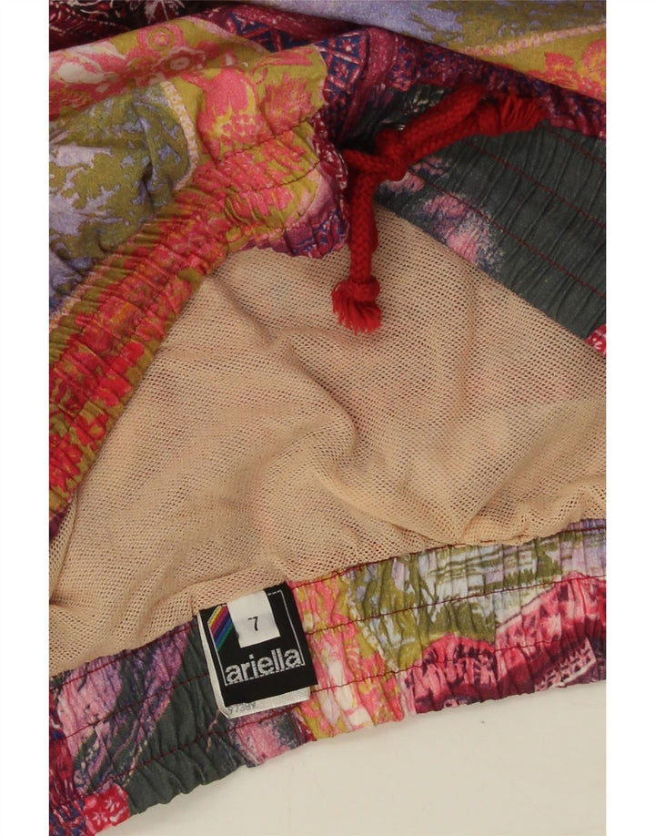 Ariella Shorts de natação masculino gráfico médio algodão patchwork multicolorido