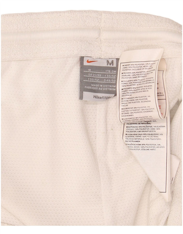 Nike Mens Fit Dry Sport Shorts Médio Branco Poliéster