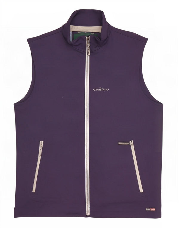 Chervo Mens Gilet IT 46 Pequeno Azul Marinho