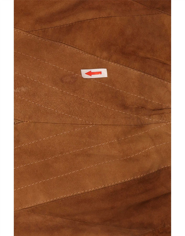 Suéter masculino número 1 com gola redonda XL lã marrom