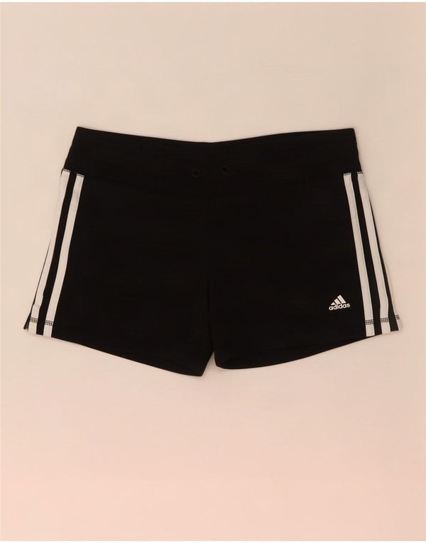 Adidas Womens Climalite Sport Shorts UK 8/10 Pequeno Poliéster Preto