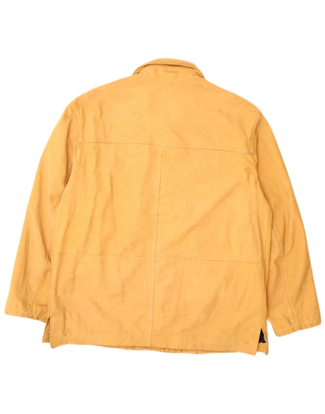 Jaqueta de couro masculina Scout UK 42 XL amarela