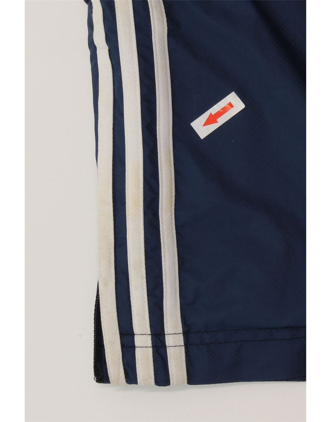 Calça de treino masculina Adidas grande nylon azul marinho