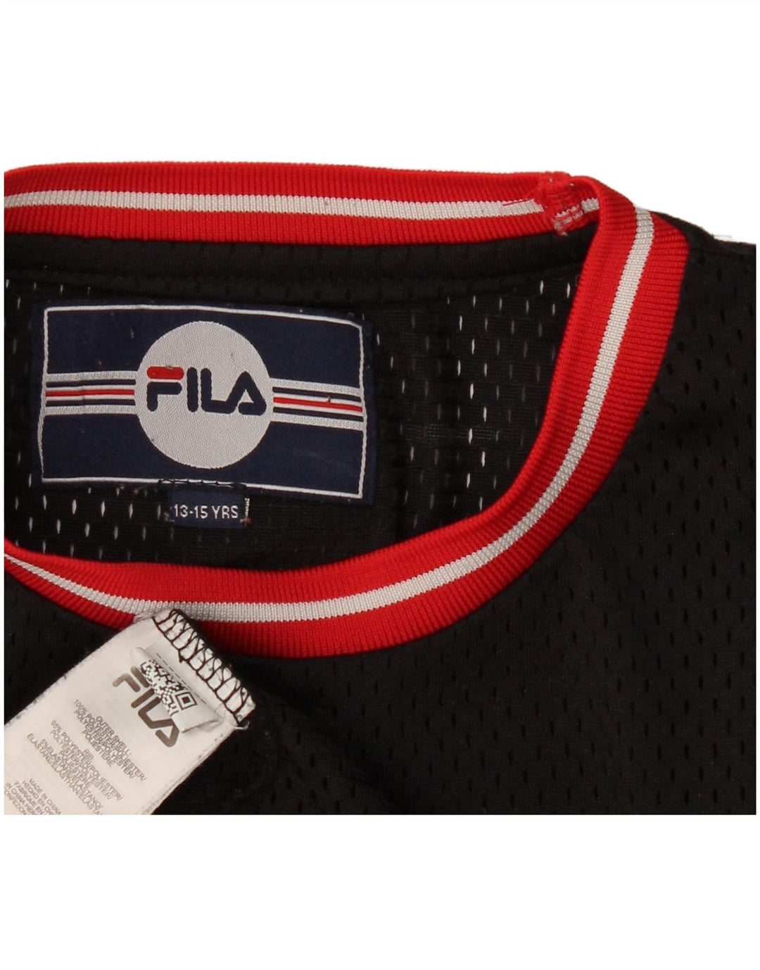 Camiseta FILA Boys Graphic 13-14 Anos Preto Poliéster
