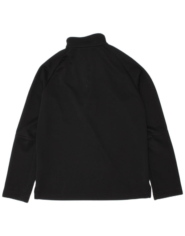 Adidas Meninos Climalite Zip Neck Pullover Treino Top 9-10 Anos Preto