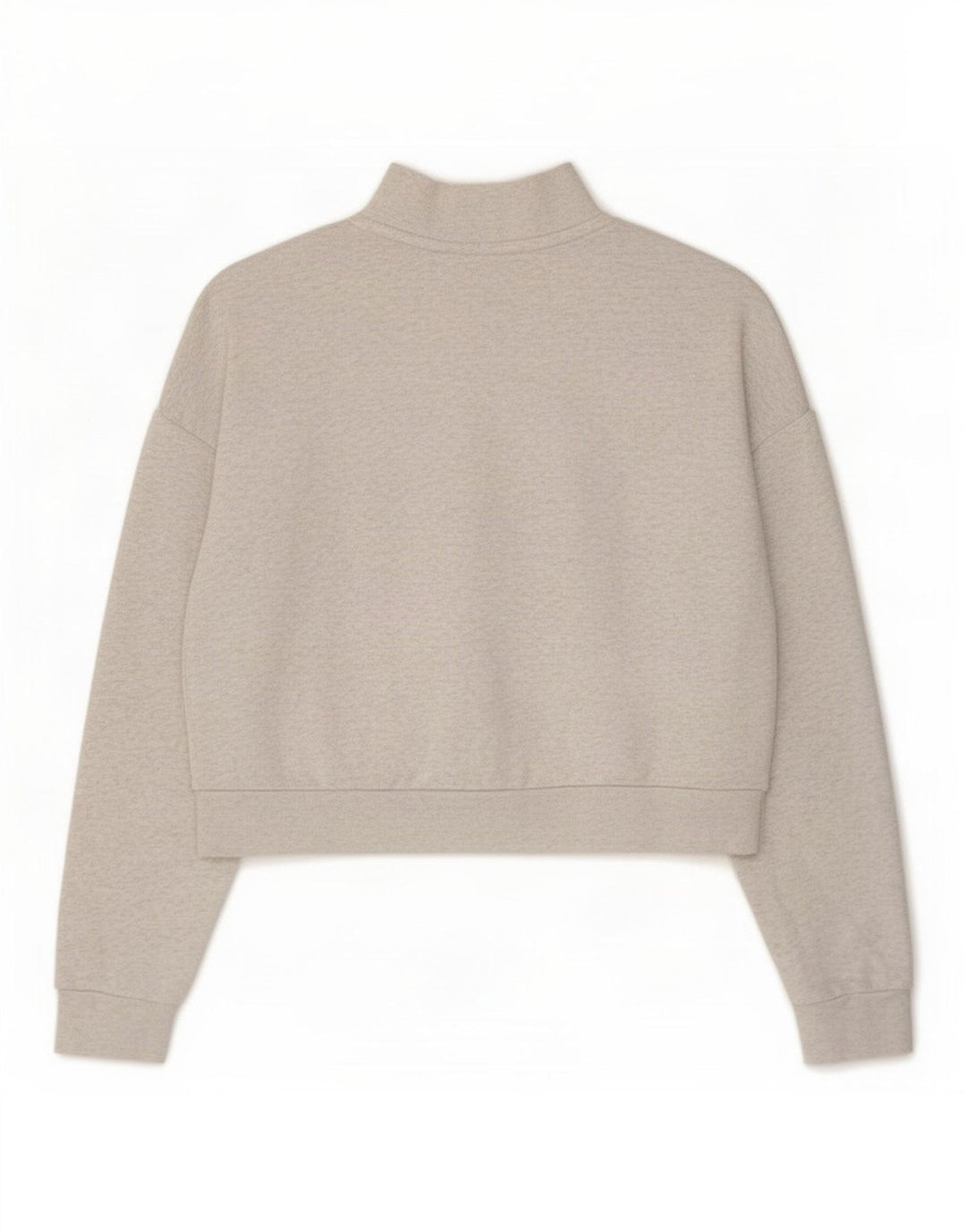 Moletom Nike feminino oversized com zíper e gola alta UK 14 cinza médio