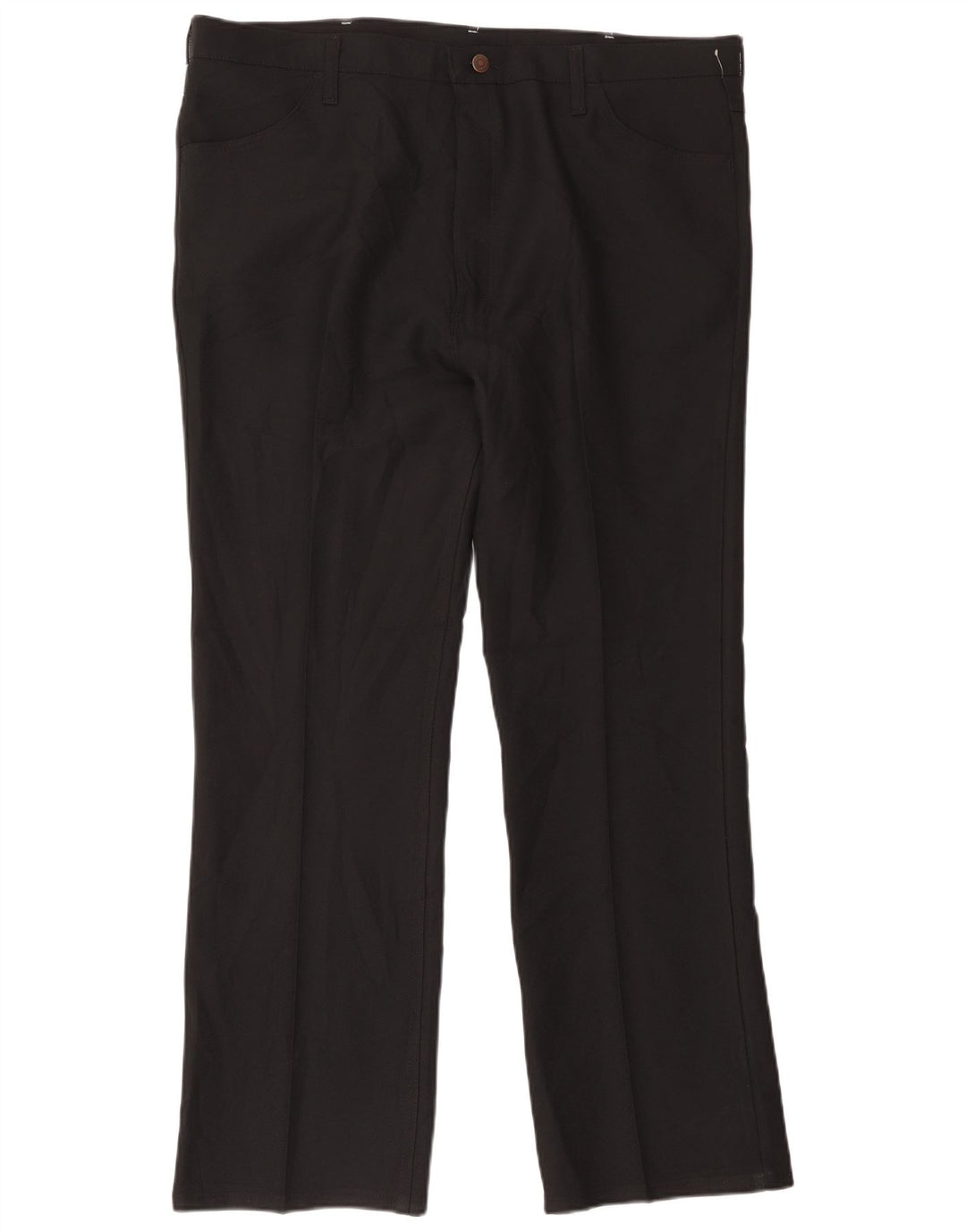 Calça Wrangler masculina reta casual W42 L32 poliéster preto